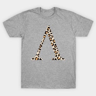 Lambda Cheetah Greek Letter T-Shirt